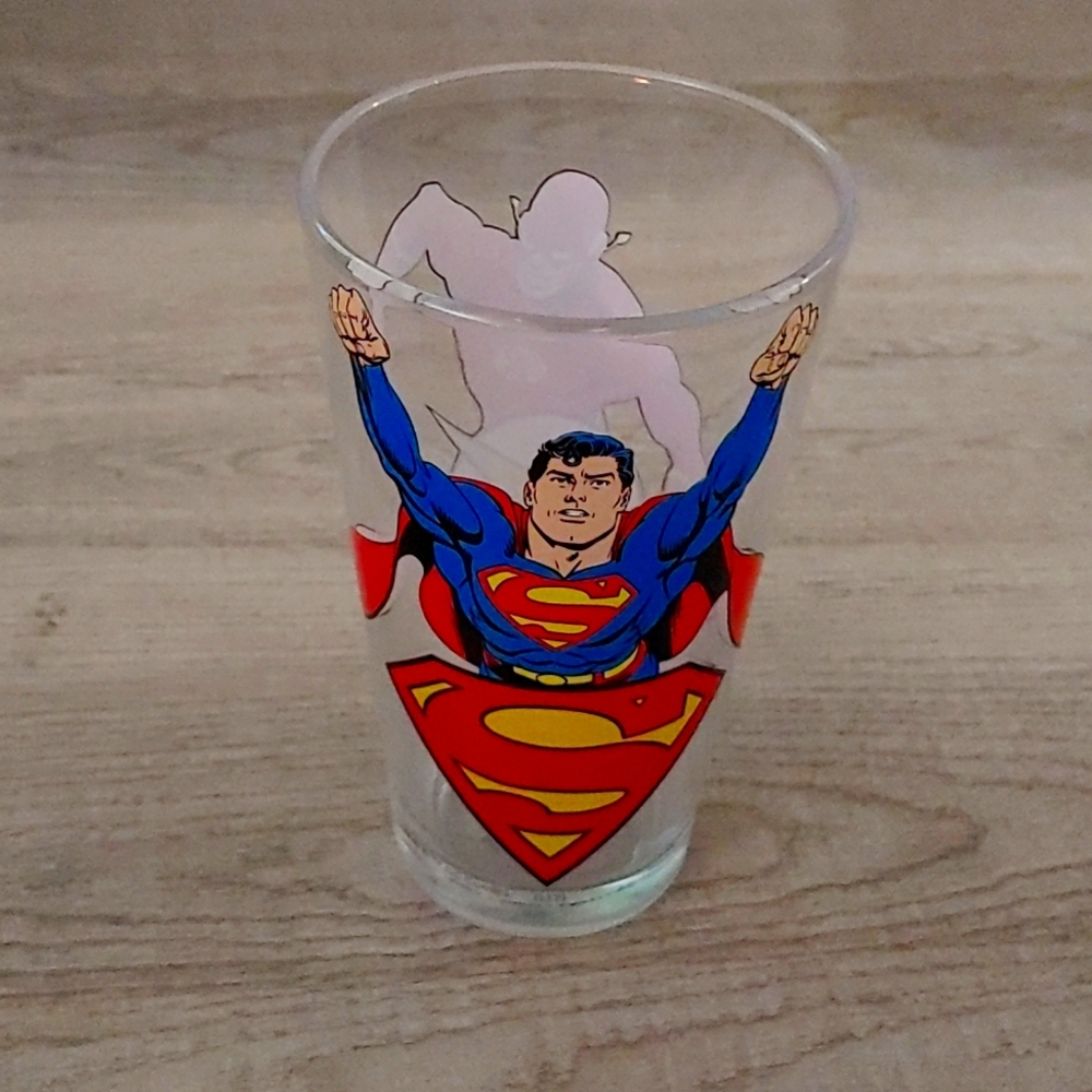Superman & Flash justice league glass